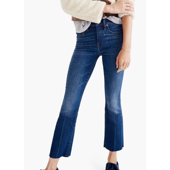 MADEWELL Cali Demi Boot Denim Jeans In Wyoming Wash G7202 // 2 - Picture 1 of 12